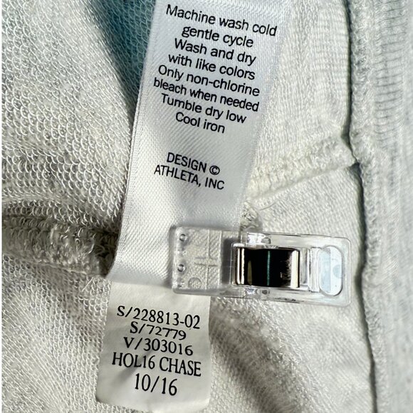 Athleta "Studio Wrap" Draped Front Sweater | Gray | SIZE S - Picture 5 of 6